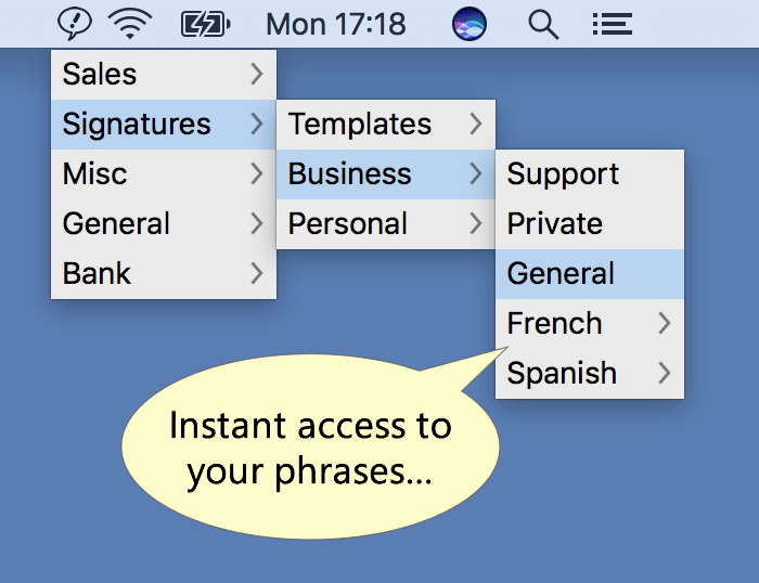 free text expansion app for mac
